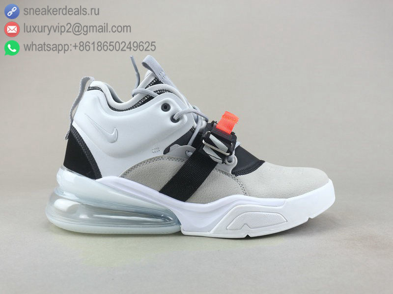 NIKE AIR FORCE 270 WHITE LEATHER MEN RUNNING SHOES